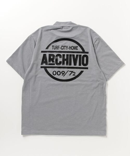 archivio（アルチビオ）の「<MENS>アルチビオゴルフウェア ハイネックプル 2023年春夏（Tシャツ/カットソー・メンズ・ホワイト×グレー/イエロー/ネイビー・LL/L/M）」の22枚目の写真
