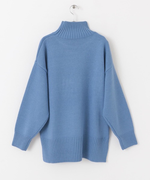 SENSE OF PLACE by URBAN RESEARCH（センスオブプレイスバイアーバンリサーチ）の「タートルネックルーズセーター（ニット/セーター・レディース・ブラック/アイボリー/ブルー・ONE）」の13枚目の写真