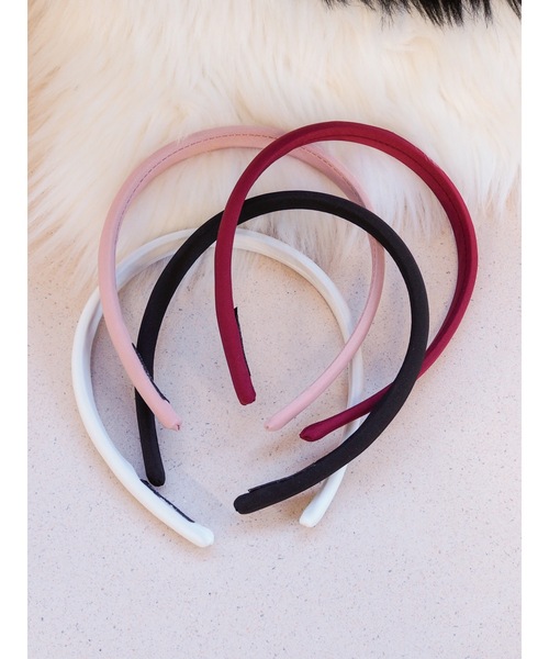 jumelle（ジュメロ）の「ツイルカラーカチューシャ（カチューシャ・レディース・レッド/ブラック/ホワイト/ピンク・FREE）」の4枚目の写真