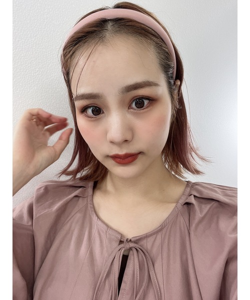 jumelle（ジュメロ）の「ツイルカラーカチューシャ（カチューシャ・レディース・レッド/ブラック/ホワイト/ピンク・FREE）」の9枚目の写真