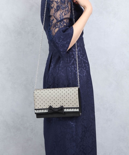DRESS PLUS(ドレスプラス)の「バッグ クラッチバッグ ショルダーバッグ パーティーバッグ 結婚式(クラッチバッグ・レディース・シルバー/ダークラベンダー/シャンパン/ブルーグレー・フリー)」の21枚目の写真