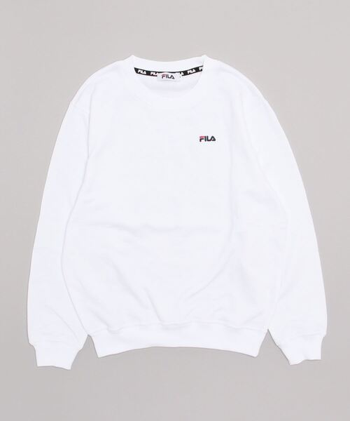 FILA(フィラ)の「FILA/フィラ T/C裏毛バックロゴクルースウェット(スウェット・メンズ・ブラック/ホワイト・LARGE/MEDIUM)」の3枚目の写真