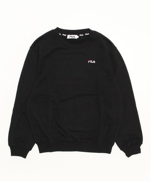 FILA(フィラ)の「FILA/フィラ T/C裏毛バックロゴクルースウェット(スウェット・メンズ・ブラック/ホワイト・LARGE/MEDIUM)」の4枚目の写真