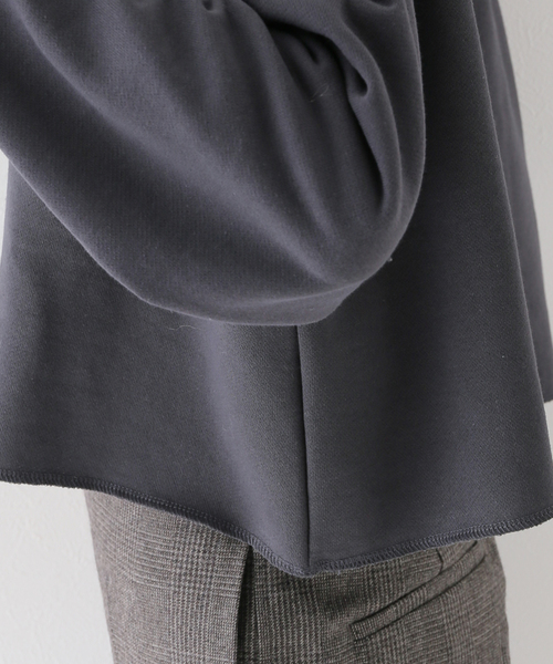 plage(プラージュ)の「les Tendre MINI パーカー(パーカー・レディース・ホワイト/チャコールグレー・FREE)」の4枚目の写真