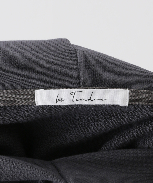 plage(プラージュ)の「les Tendre MINI パーカー(パーカー・レディース・ホワイト/チャコールグレー・FREE)」の15枚目の写真