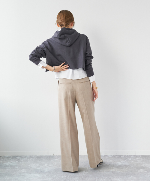 plage(プラージュ)の「les Tendre MINI パーカー(パーカー・レディース・ホワイト/チャコールグレー・FREE)」の20枚目の写真