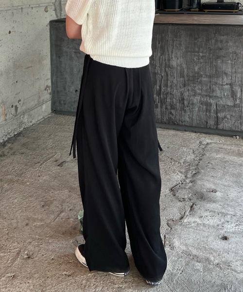 shesame（シーセム）の「2タックドローコードデザインパンツ（その他パンツ・レディース・アイボリー/ブラック/ブルー・MEDIUM/LARGE）」の12枚目の写真