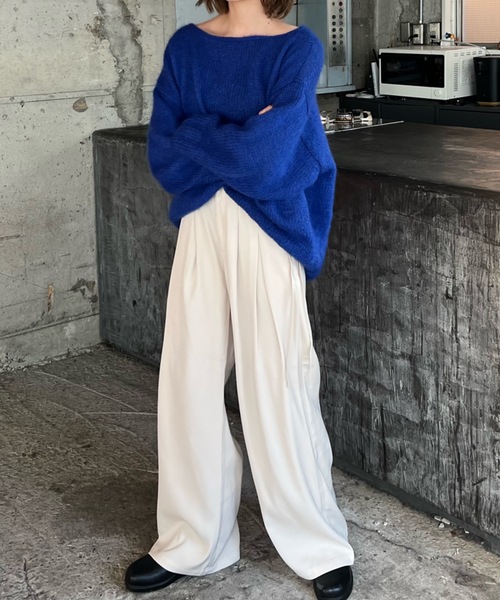 shesame（シーセム）の「2タックドローコードデザインパンツ（その他パンツ・レディース・アイボリー/ブラック/ブルー・MEDIUM/LARGE）」の10枚目の写真