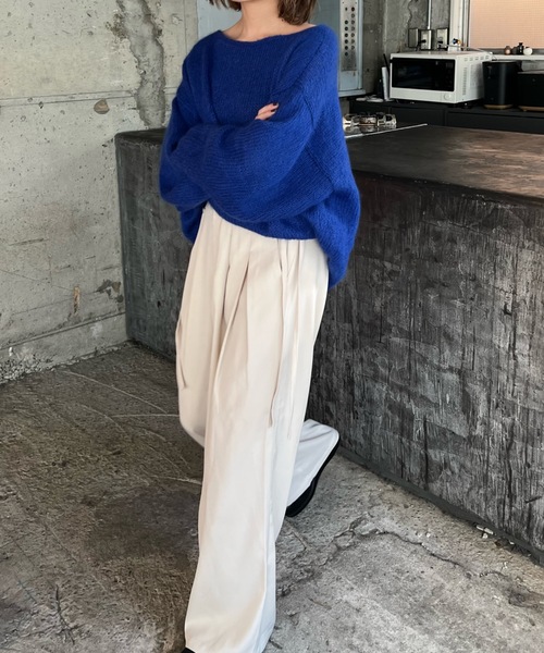 shesame（シーセム）の「2タックドローコードデザインパンツ（その他パンツ・レディース・アイボリー/ブラック/ブルー・MEDIUM/LARGE）」の8枚目の写真