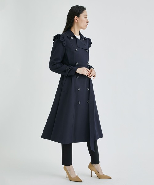 BORDERS at BALCONY / ボーダーズアットバルコニー】SHOULDER FRILL