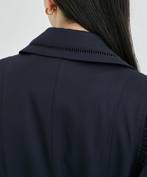 BORDERS at BALCONY / ボーダーズアットバルコニー】SHOULDER FRILL