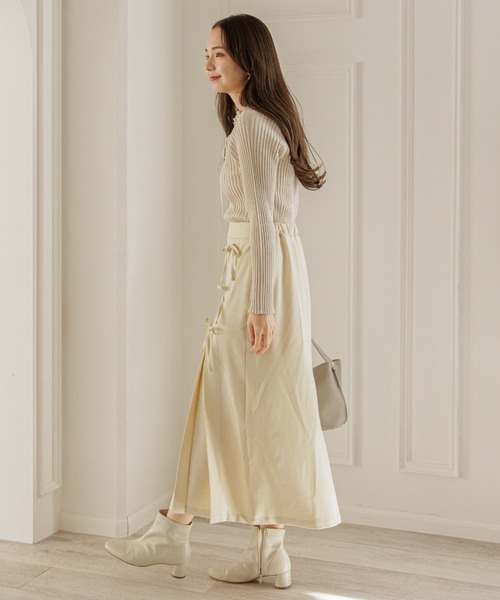 flower（フラワー）の「プチリボンスカート（スカート・レディース・ブラック/イエロー・FREE）」の10枚目の写真