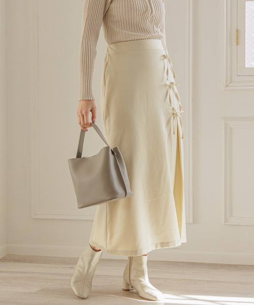 flower（フラワー）の「プチリボンスカート（スカート・レディース・ブラック/イエロー・FREE）」の9枚目の写真