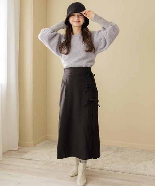 flower（フラワー）の「プチリボンスカート（スカート・レディース・ブラック/イエロー・FREE）」の20枚目の写真