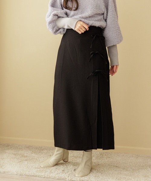 flower（フラワー）の「プチリボンスカート（スカート・レディース・ブラック/イエロー・FREE）」の19枚目の写真