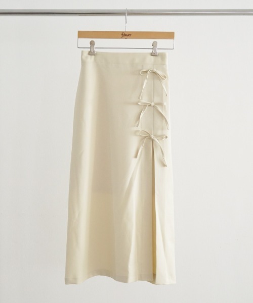 flower（フラワー）の「プチリボンスカート（スカート・レディース・ブラック/イエロー・FREE）」の5枚目の写真