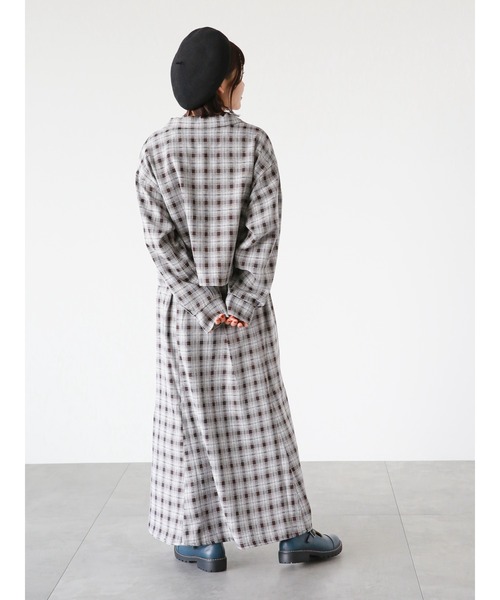 ehka sopo（エヘカソポ）の「チェック柄マーメイドスカート(セットアップ可)（スカート・レディース・グレー/グリーン/チャコール・ﾌﾘ-）」の19枚目の写真