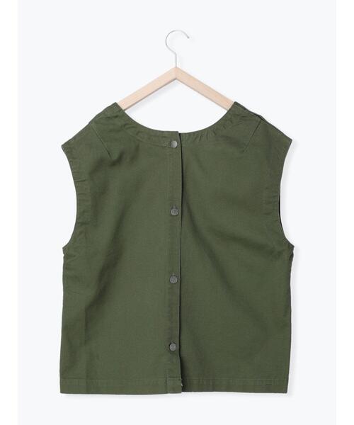 Samansa Mos2(サマンサ モスモス)の「前後着ツイルベスト(ベスト・レディース・カーキ・フリ-)」の13枚目の写真