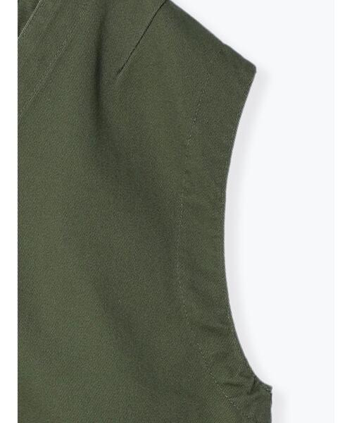Samansa Mos2(サマンサ モスモス)の「前後着ツイルベスト(ベスト・レディース・カーキ・フリ-)」の15枚目の写真
