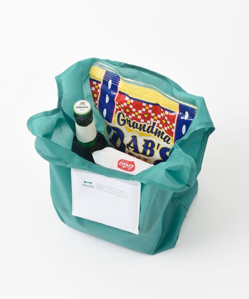 BRUNO(ブルーノ)の「ポケッタブルエコバッグS(トートバッグ・レディース・ライトグレー/ネイビー/カーキ/ブルーグリーン・フリ-)」の11枚目の写真