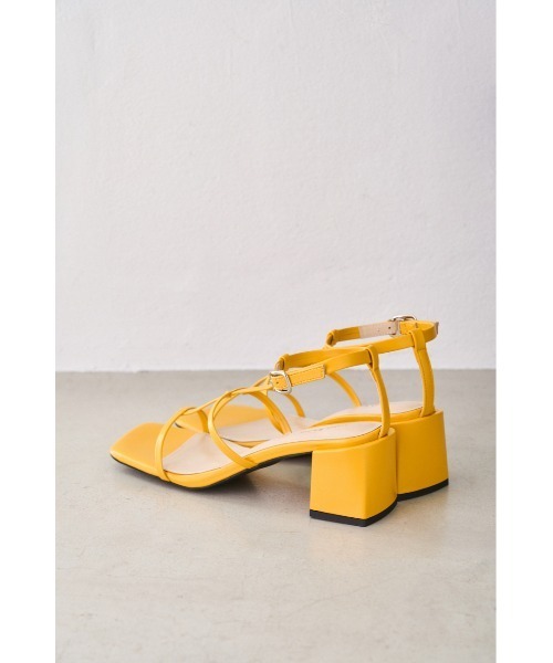 AZUL by moussy(アズールバイマウジー)の「T-STRAP SANDALS/Tストラップサンダル(サンダル・レディース・ブラック/シルバー/イエロー/アイボリー・LARGE/LL/MEDIUM/SMALL)」の20枚目の写真