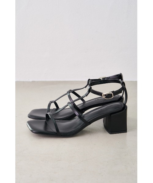 AZUL by moussy(アズールバイマウジー)の「T-STRAP SANDALS/Tストラップサンダル(サンダル・レディース・ブラック/シルバー/イエロー/アイボリー・LARGE/LL/MEDIUM/SMALL)」の12枚目の写真