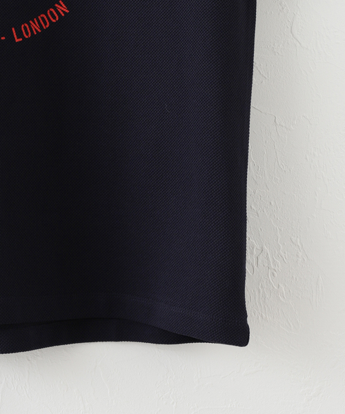 FRED PERRY×RAF SIMONS(フレッドペリーラフシモンズ)の「【RAFSIMONS × FREDPERRY】OVERSIZED PRINTED ポロシャツ(ポロシャツ・メンズ・ネイビー・SMALL)」の10枚目の写真