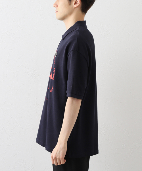 FRED PERRY×RAF SIMONS(フレッドペリーラフシモンズ)の「【RAFSIMONS × FREDPERRY】OVERSIZED PRINTED ポロシャツ(ポロシャツ・メンズ・ネイビー・SMALL)」の15枚目の写真