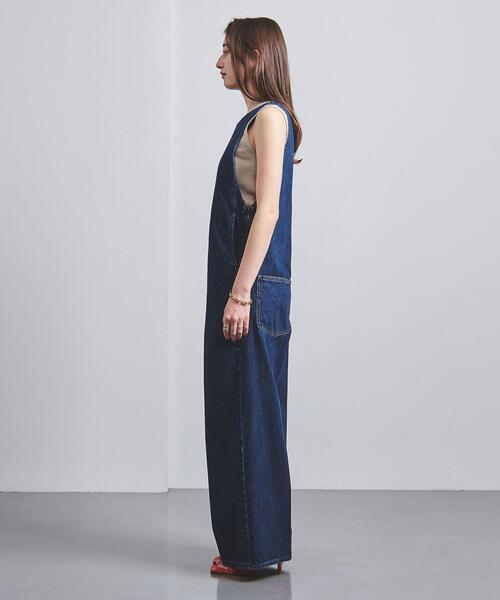 CURRENTAGE（カレンテージ）の「【別注】＜CURRENTAGE＞バックV オールインワン（つなぎ/オールインワン・レディース・コバルトブルー・2/1）」の9枚目の写真