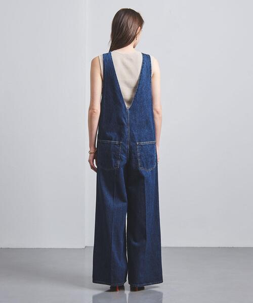 CURRENTAGE（カレンテージ）の「【別注】＜CURRENTAGE＞バックV オールインワン（つなぎ/オールインワン・レディース・コバルトブルー・2/1）」の8枚目の写真