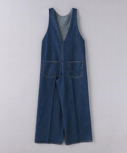 CURRENTAGE（カレンテージ）の「【別注】＜CURRENTAGE＞バックV オールインワン（つなぎ/オールインワン・レディース・コバルトブルー・2/1）」の7枚目の写真