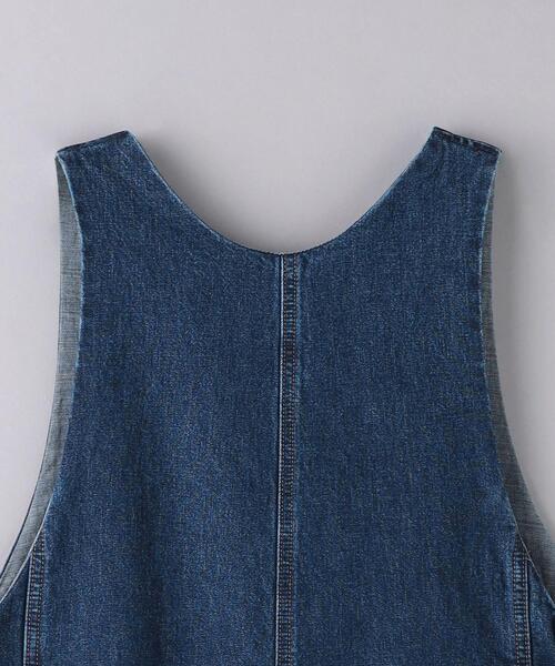 CURRENTAGE（カレンテージ）の「【別注】＜CURRENTAGE＞バックV オールインワン（つなぎ/オールインワン・レディース・コバルトブルー・2/1）」の4枚目の写真