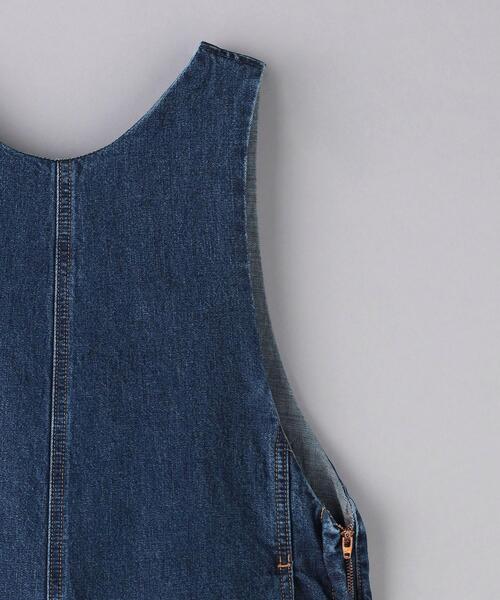 CURRENTAGE（カレンテージ）の「【別注】＜CURRENTAGE＞バックV オールインワン（つなぎ/オールインワン・レディース・コバルトブルー・2/1）」の10枚目の写真