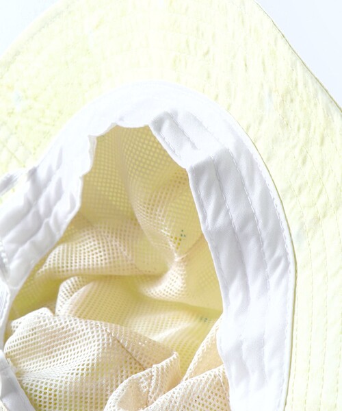 BRANSHES（ブランシェス）の「日よけ付きアウトドアハット【チェリー/レモン/恐竜/星】（ハット・キッズ・アイボリー/チャコールグレー/レモンイエロー/ベージュ・50cm/56cm/52cm/54cm）」の11枚目の写真