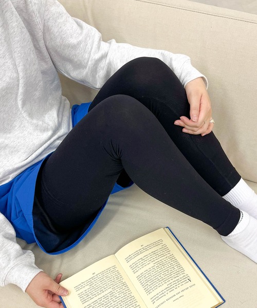 Healthknit（ヘルスニット）の「【 HealthKnit / ヘルスニット 】ゆる圧レギンス1 着圧レギンス 無地 スポーツ 運動 4220 SIP（レギンス/スパッツ・メンズ・ブラック/ライトグレー/インディゴブルー/チャコール・L/M）」の11枚目の写真