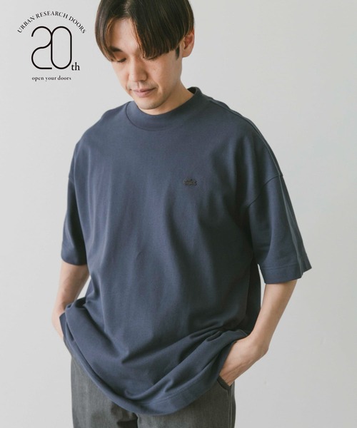 LACOSTE(ラコステ)の「『別注』LACOSTE for DOORS 20th mossstitch mockT-shirts(Tシャツ/カットソー・メンズ・オフホワイト/ネイビー/グレー/グリーン・5/4/3)」の4枚目の写真