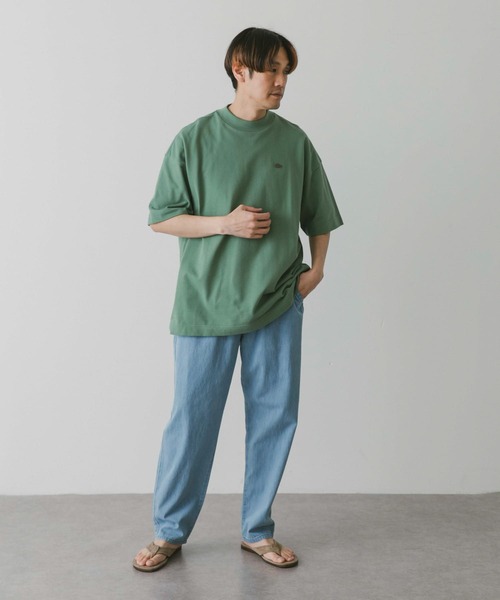 LACOSTE(ラコステ)の「『別注』LACOSTE for DOORS 20th mossstitch mockT-shirts(Tシャツ/カットソー・メンズ・オフホワイト/ネイビー/グレー/グリーン・5/4/3)」の14枚目の写真