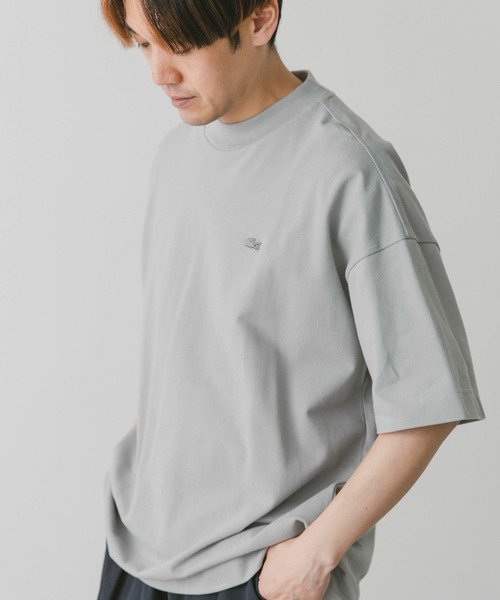LACOSTE(ラコステ)の「『別注』LACOSTE for DOORS 20th mossstitch mockT-shirts(Tシャツ/カットソー・メンズ・オフホワイト/ネイビー/グレー/グリーン・5/4/3)」の5枚目の写真