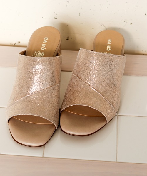 cava cava(サヴァサヴァ)の「ミュール 3720481(サンダル・レディース・ブラック/ライトグリーン/シャンパン・23.0cm/24.5cm/22.5cm/24.0cm/23.5cm)」の22枚目の写真