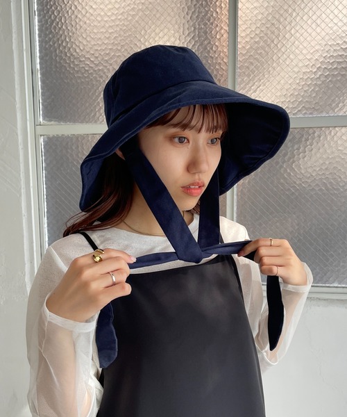 DISCOAT（ディスコート）の「リボン付ハット（ハット・レディース・ネイビー/アイボリー/ブラック・FREE）」の11枚目の写真