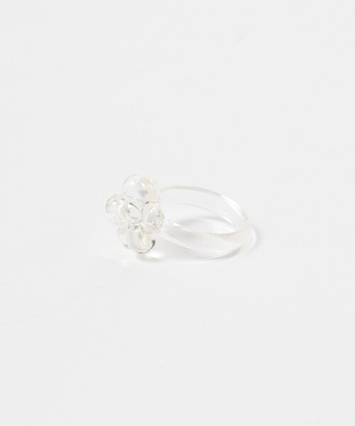 BEAMS BOY（ビームスボーイ）の「BEAMS BOY / フラワー クリア リング 2セット（リング・レディース・サックスブルー/ピンク/グリーン/イエロー・ONE SIZE）」の20枚目の写真