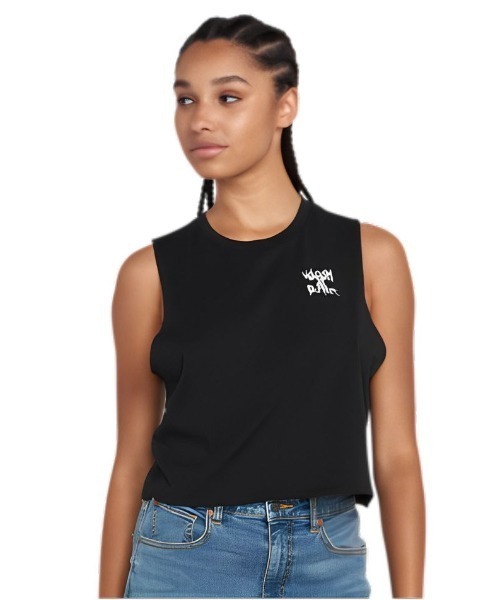 VOLCOM（ボルコム）の「PEPPER CROP TANK（タンクトップ・レディース・ブラック・SMALL/MEDIUM/X-SMALL）」の6枚目の写真