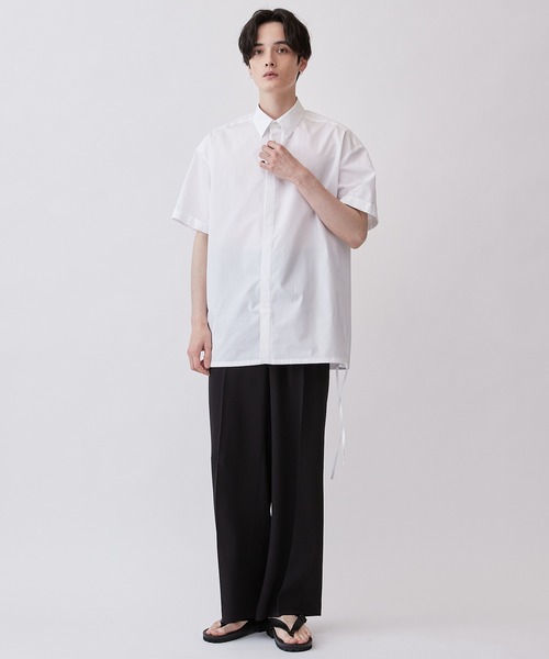 Lui's（ルイス）の「THOMAS MASON (トーマスメイソン) 半袖シャツ（シャツ/ブラウス・メンズ・ホワイト/ストライプ・M/S）」の15枚目の写真
