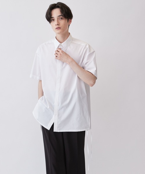 Lui's（ルイス）の「THOMAS MASON (トーマスメイソン) 半袖シャツ（シャツ/ブラウス・メンズ・ホワイト/ストライプ・M/S）」の12枚目の写真