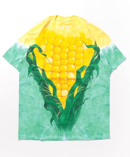 【セール】【LIQUID BLUE】（UN）FOOD TIE-DYE T-SHIRT（Tシャツ/カットソー）｜LIQUID BLUE（リキッドブルー）