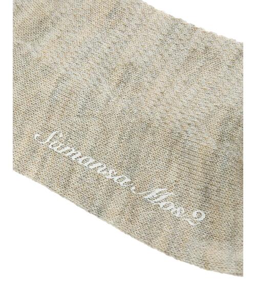 Samansa Mos2(サマンサ モスモス)の「ドットメッシュソックス(ソックス/靴下・レディース・ベージュ/キナリ/ブラック・F)」の8枚目の写真