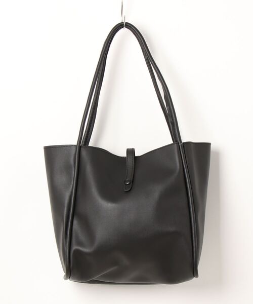 LUGG NAGG(ラグナグ)の「【adottona/アドット】軽量・ソフトトートバッグ(トートバッグ・レディース・ダークブラウン/ブラック・FREE)」の2枚目の写真