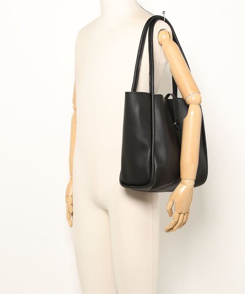 LUGG NAGG(ラグナグ)の「【adottona/アドット】軽量・ソフトトートバッグ(トートバッグ・レディース・ダークブラウン/ブラック・FREE)」の6枚目の写真