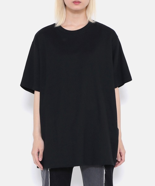 PUNYUS（プニュズ）の「バックロゴ刺繍Ｔシャツ（Tシャツ/カットソー・レディース・ブラック/ホワイト・3/4/2/1）」の2枚目の写真