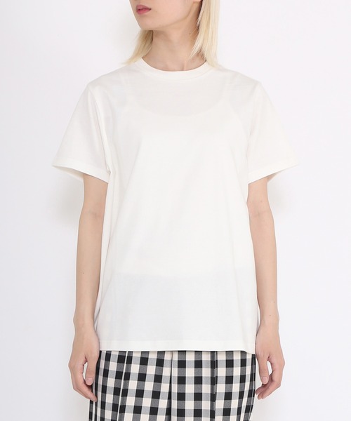 PUNYUS（プニュズ）の「バックロゴ刺繍Ｔシャツ（Tシャツ/カットソー・レディース・ブラック/ホワイト・3/4/2/1）」の3枚目の写真